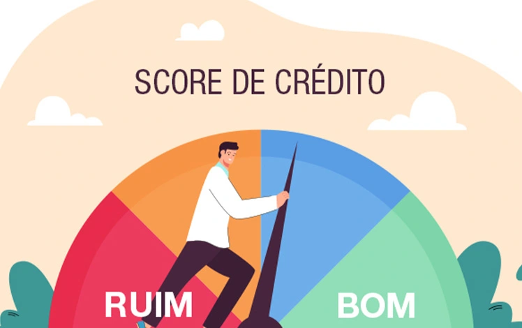 Ilustracao de um grafico mostrando o score de crédito