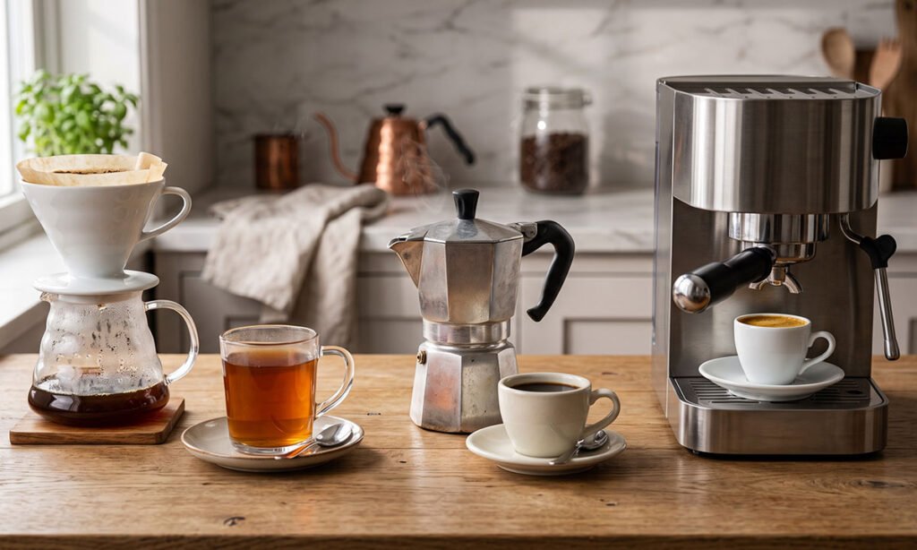 Ajustes discretos de moagem usados para equilibrar um café mais concentrado.